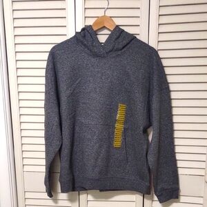 NWT Calvin Klein Logo Hooded Sweatshirt Hoodie Size M Charcoal Gray